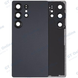 Vitre arrière pour Samsung Galaxy S25 Ultra 5G (sans logo, compatible premium, Titanium Jet Black)