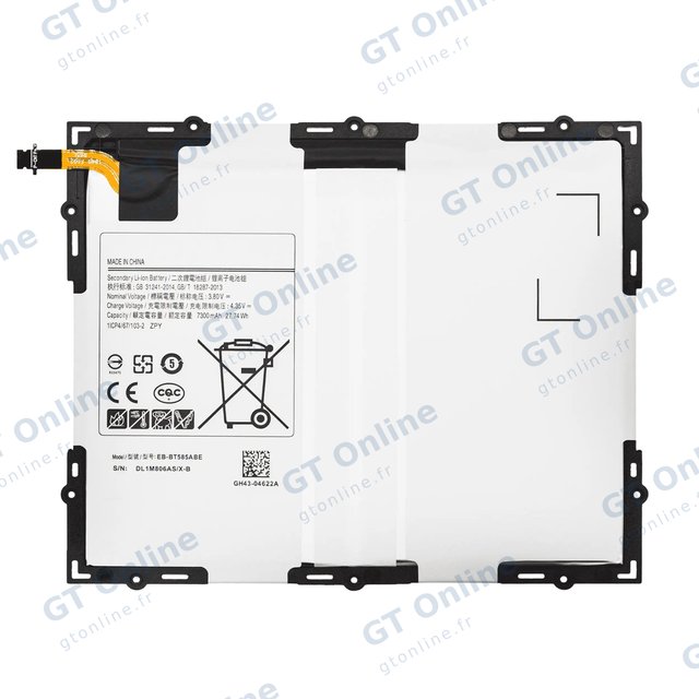 Batterie pour Samsung Tab A 10.1" (2016) (T580 / T585 / T587) (EB-BT585ABA)