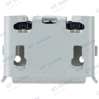 Connecteur de charge à souder — format Micro B, 5 broches, 2 points de fixation (C004)
