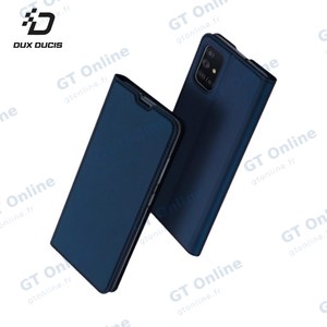Housse de Protection Skin Pro Dux Ducis pour Samsung Galaxy A71 A715 Bleu