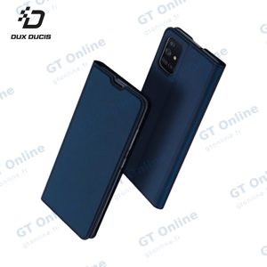 Housse de Protection Skin Pro Dux Ducis pour Samsung Galaxy A71 A715 Bleu