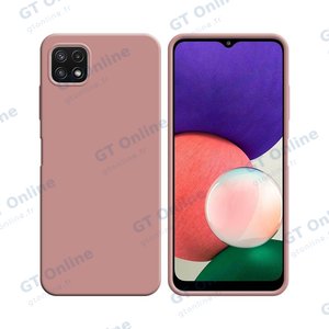 Coque Silicone Compatible pour Samsung Galaxy A22 5G A226B (#17) Rose