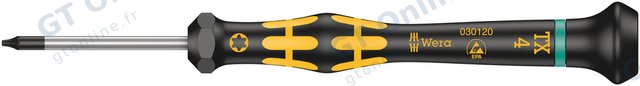 Tournevis Wera Kraftform Micro 1567 ESD Torx TX4 × 40 mm