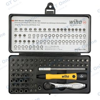 Jeu de 65 pièces ESD Wiha Master Technician — cliquet et micro-embouts