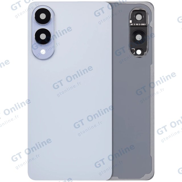 Vitre arrière pour Samsung Galaxy S25 Edge (sans logo, compatible premium, Titanium Icyblue)