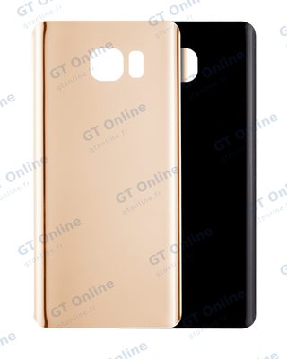 Vitre arrière pour Samsung Galaxy Note 5 (sans logo, compatible premium, Gold Platinum)
