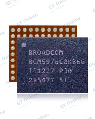 Pièce à microsouder pour Apple iPhone 5 To 6 Plus iPad Air 1 / Air 2 / Mini 1 / Mini 2 / Mini 3 / Mini 4 / iPad 5 (2017) (BCM5976:63 Pins) (lot de 10, Broadcom)