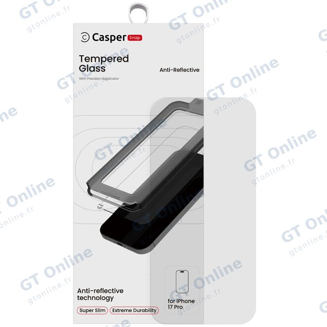 Verre trempé pour Apple iPhone 17 Pro / 18 Pro (blister, AR Clear)