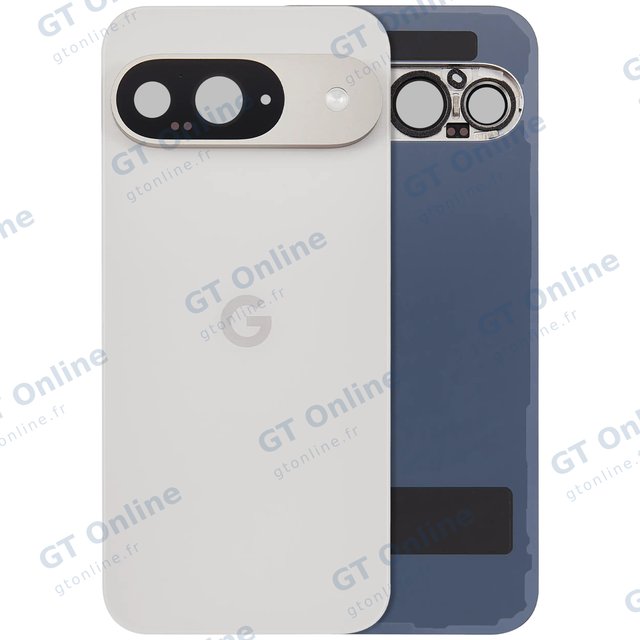 Vitre arrière avec protection des objectifs pour Google Pixel 9 (origine d’occasion, grade A, Porcelain)