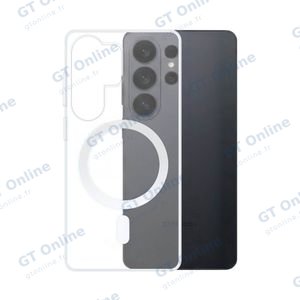 Coque Silicone MagSafe Compatible pour Samsung Galaxy S26 Ultra S948 Transparent