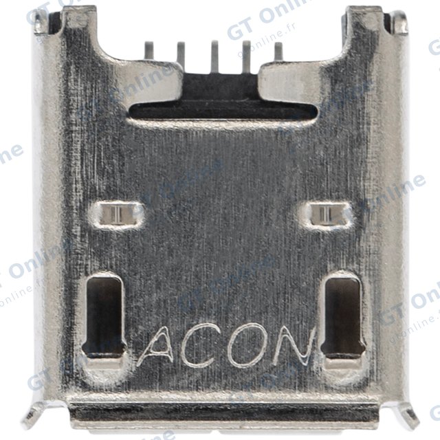 Connecteur de charge à souder — format Micro A, 5 broches, 4 points de fixation (C199)