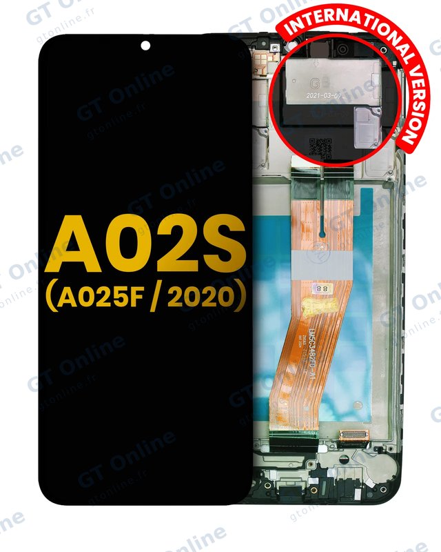 Écran pour Samsung Galaxy A02S (A025F / 2020) (version internationale, reconditionné, toutes couleurs)