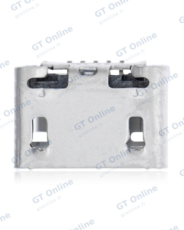 Connecteur de charge à souder — format Micro B, 5 broches, 4 points de fixation (C134)