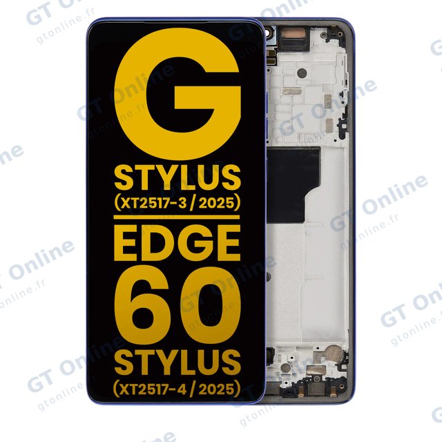 Écran OLED avec châssis pour Motorola Moto G Stylus 5G (XT2517-3 / 2025) / Motorola Moto Edge 60 Stylus (XT2517-4 / 2025) (reconditionné, Surf the Web)