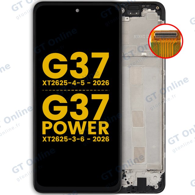Écran LCD avec châssis pour Motorola Moto G37 (XT2625-4-5 / 2026) / G37 Power (XT2625-3-6 / 2026) (reconditionné, toutes couleurs)