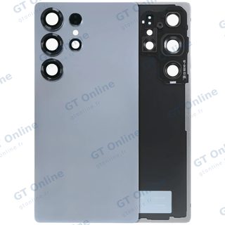 Vitre arrière pour Samsung Galaxy S25 Ultra 5G (pack service origine, bleu titane argent)