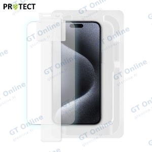 Verre Trempé (x2) avec Applicateur Installation Facile PROTECT pour Apple iPhone 15 Pro Max
