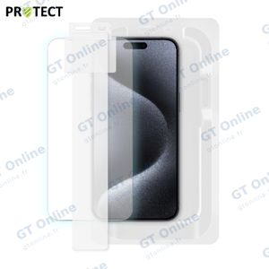 Verre Trempé (x2) avec Applicateur Installation Facile PROTECT pour Apple iPhone 15 Pro Max