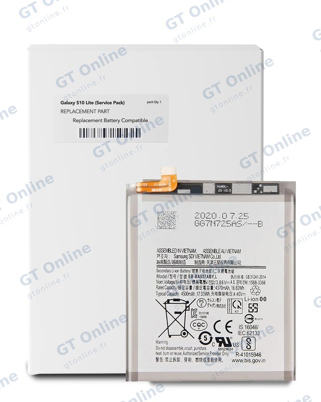 Batterie pour Samsung Galaxy S10 Lite / A71 5G (A716U / 2020) (pack service origine)