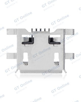 Connecteur de charge à souder — format Micro B, 5 broches, 4 points de fixation (C087)
