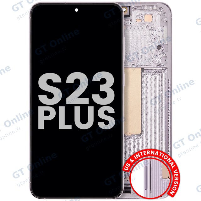 Écran pour Samsung Galaxy S23 Plus 5G (version US & internationale, origine d'occasion, Lavender)