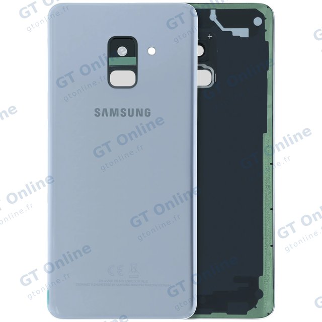 Vitre arrière pour Samsung Galaxy A8 (A530) (pack service origine, gris)