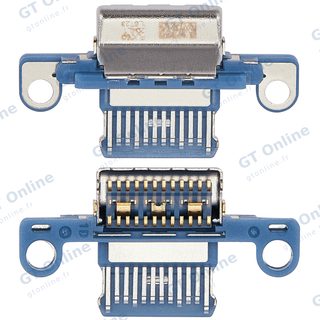 Connecteur de charge nu à souder pour Apple iPad 10 (2022) (soudure requise, bleu, lot de 10)