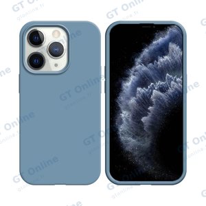 Coque Silicone Compatible pour Apple iPhone 11 Pro (#05) Bleu Acier