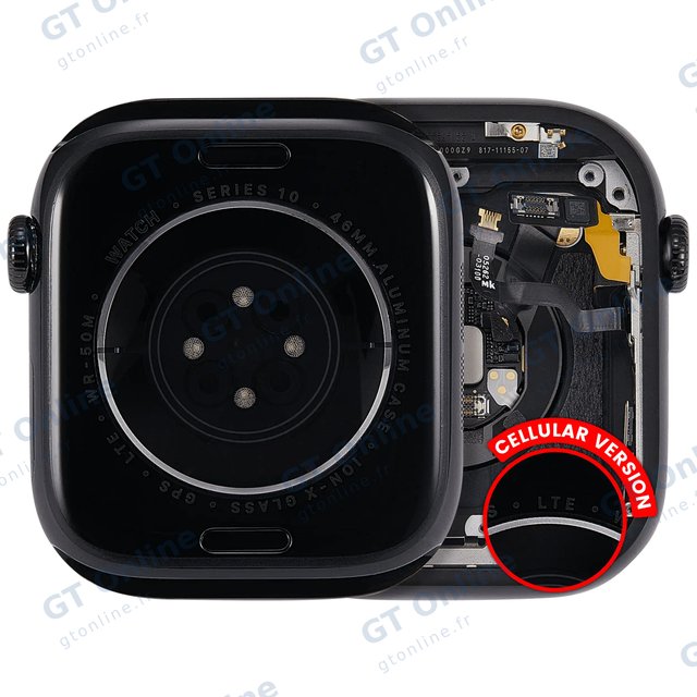 Châssis pour Apple Watch Series 10 (46MM) (origine d'occasion — grade A, Cellular Version, Aluminum / Jet Black)