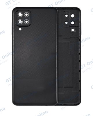 Vitre arrière pour Samsung Galaxy A12 (A125 / 2020) (compatible premium, noir)