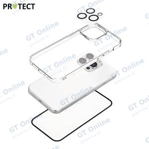 Pack de Protection Coque + Protection Lentille + Verre Trempé PROTECT pour Apple iPhone 15 Plus Transparent — vue 3