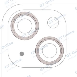 Anneau de contour de caméra arrière pour Apple iPhone 13 / 13 Mini (lot de 2, lumière stellaire, lot de 10)