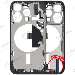 Châssis pour Apple iPhone 15 Pro (version US, origine d'occasion — grade A, Blue Titanium)