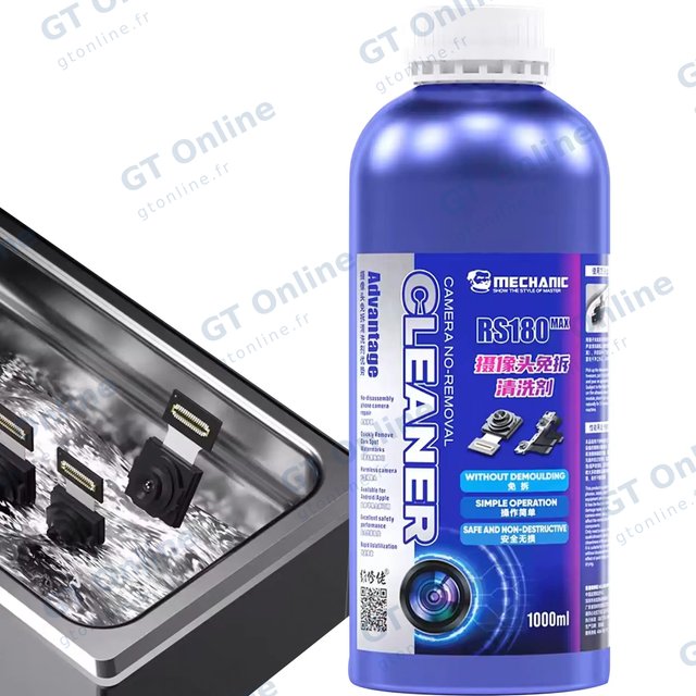 Nettoyeur à ultrasons Mechanic RS180 MAX pour taches noires de caméra arrière