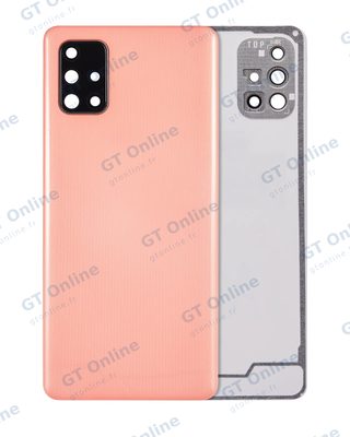 Vitre arrière pour Samsung Galaxy A71 4G (A715 / 2020) (compatible premium, Prism Crush Pink)