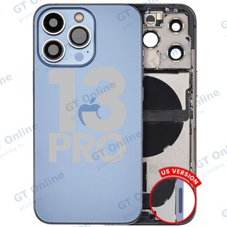 Châssis pour Apple iPhone 13 Pro (version US, origine d'occasion — grade A, Sierra Blue)