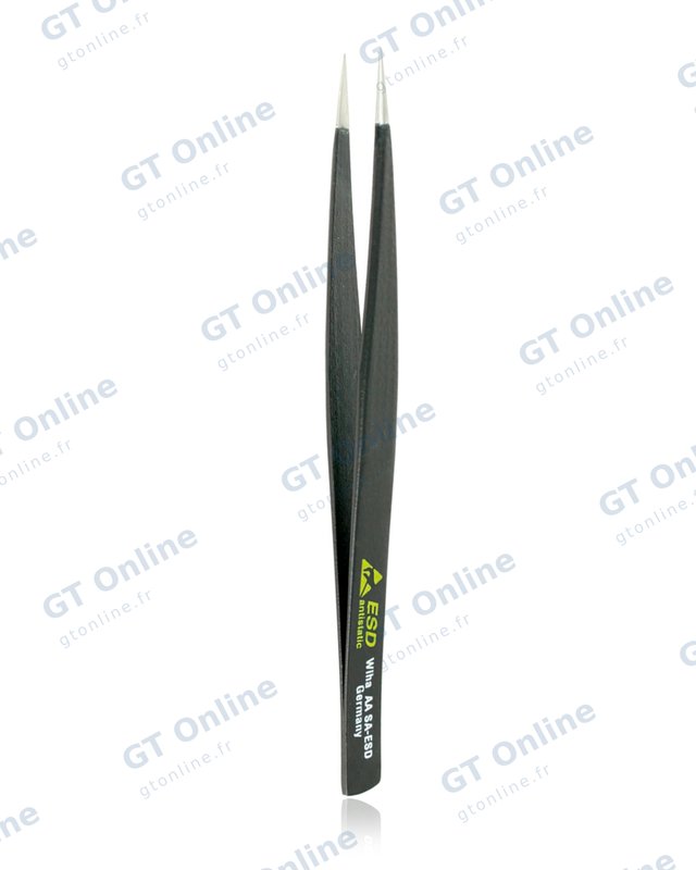 Pince brucelle ESD Wiha AA SA — 130 mm