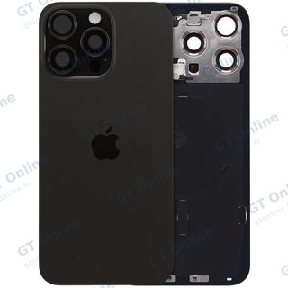 Vitre arrière avec MagSafe, NFC et nappe flash pour Apple iPhone 15 Pro Max (UK / EU Version, origine, titane noir)