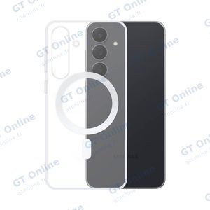 Coque Silicone MagSafe Compatible pour Samsung Galaxy S25 FE S731 Transparent