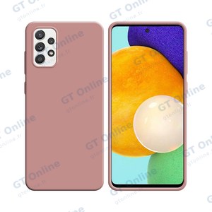 Coque Silicone Compatible pour Samsung Galaxy A52 5G A526/Galaxy A52 4G A525/Galaxy A52s 5G A528 (#17) Rose