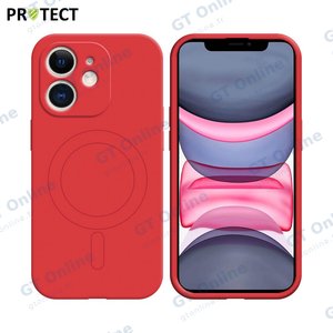 Coque de Protection IZ001 PROTECT pour Apple iPhone 11 MagSafe Rouge