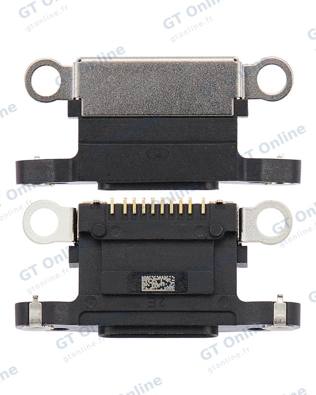 Connecteur de charge nu à souder pour Apple iPhone 13 Pro / 13 Pro Max (graphite, lot de 10)