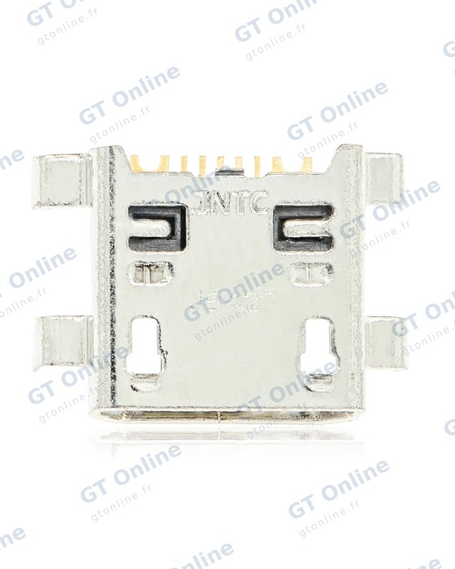 Connecteur de charge à souder — format Micro B, 7 broches, 4 points de fixation (C358)