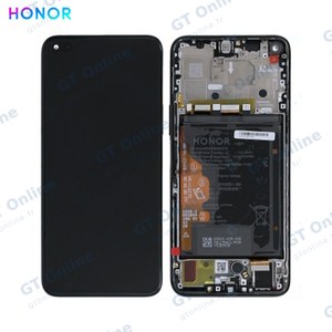 Bloc Écran Complet avec Châssis et Batterie Original Honor 50 Lite 02354FMV Noir Minuit