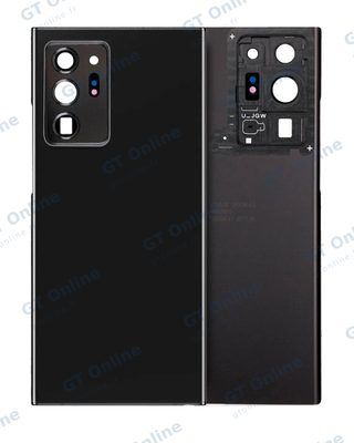 Vitre arrière pour Samsung Galaxy Note 20 Ultra (sans logo, compatible premium, Mystic Black)