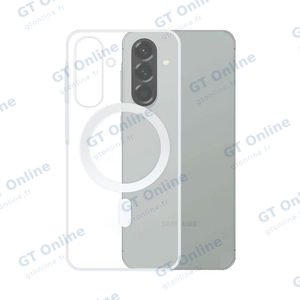 Coque Silicone MagSafe Compatible pour Samsung Galaxy A57 5G A576 Transparent
