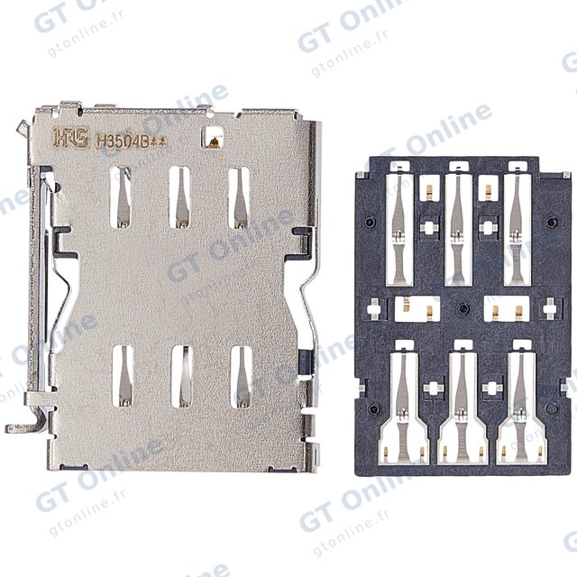 Lecteur SIM pour Samsung Galaxy S24 Ultra 5G (S928) (compatible, lot de 2)