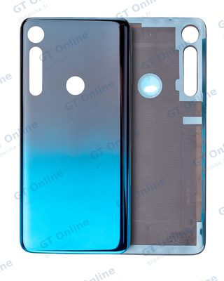 Vitre arrière pour Motorola One Macro (XT2016 / 2019) (bleu Space)