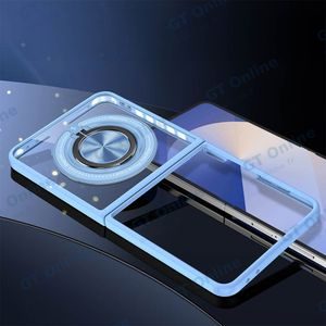 Coque de Protection Magnétique avec Bague 360° Z-FL3 Samsung Galaxy Z Flip 8 F776 Bleu — vue 2