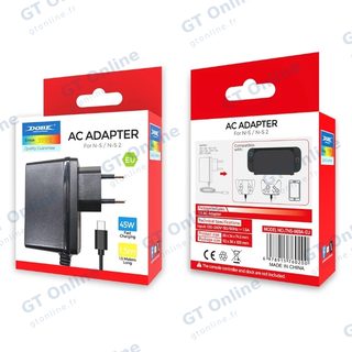Chargeur secteur USB-C pour Nintendo Switch / Switch 2 DOBE TNS-869A-EU — noir